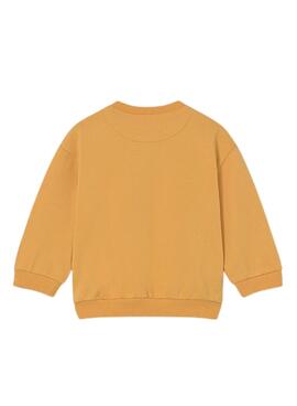 Kapuzenpullover Mayoral Happy Hipo orange für Baby
