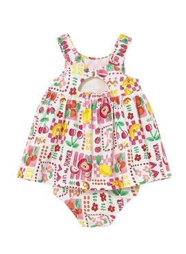 Kleid Mayoral mit bunten Früchten für Baby