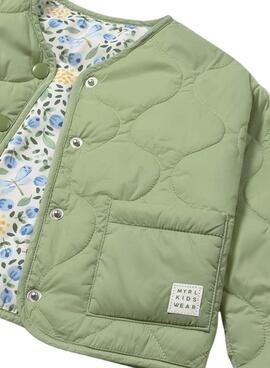 Grüne, umkehrbare Mayoral Jacke für Babys