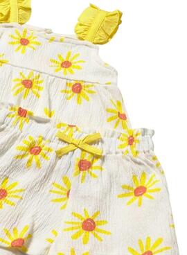 Top- und Shorts-Set Mayoral Blumen Mimosa für Baby