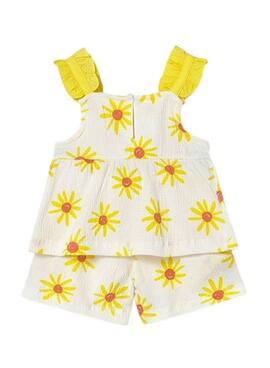 Top- und Shorts-Set Mayoral Blumen Mimosa für Baby