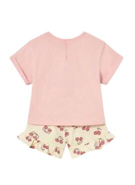 Set Shirt und Shorts Mayoral Pfingstrose Rosa für Babys