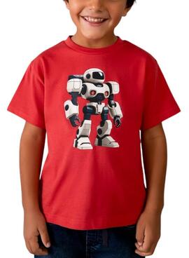 T-Shirt Mayoral Roboter rot für Jungen