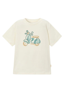 T-shirt Mayoral Vespa weiß für Jungen.