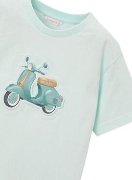 T-shirt Mayoral Vespa Türkis für Jungen.