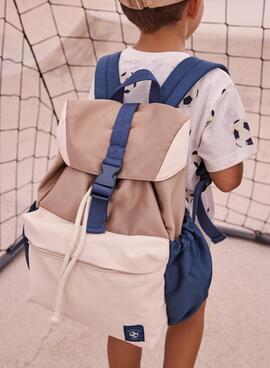 Rucksack Mayoral mit Klappenverschluss in Toastfarbe für Jungen und Mädchen