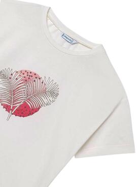 T-Shirt Mayoral Palma Weiß für Mädchen