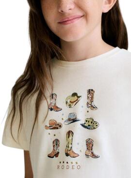 T-shirt Mayoral Rodeo Weiß für Mädchen