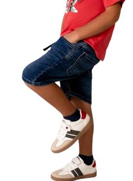 Bermuda Jeans Mayoral Jogger in Dunkelblau für Jungen.