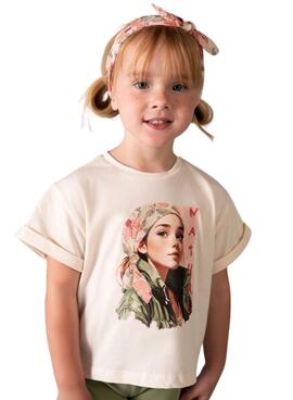 T-shirt und Haarband Mayoral weiß für Mädchen