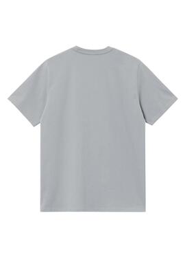 T-Shirt Carhartt Script blau für Herren.