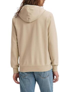 Sweatshirt Levi's Original Zip beige für Herren