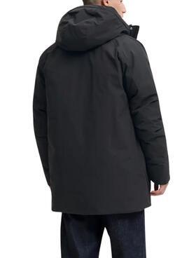 Parka Jack and Jones Wood schwarz für Herren.