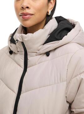 Gepolsterter Mantel Vila Milja in Beige für Damen