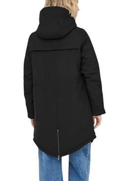 Parka Only Masstrich schwarz für Damen