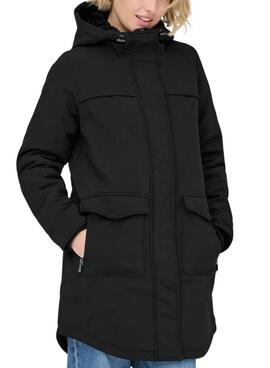Parka Only Masstrich schwarz für Damen
