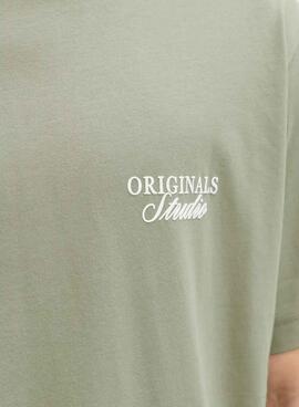 T-shirt Jack and Jones Norrebro grün für Herren.