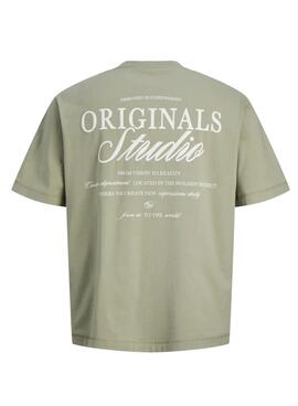 T-shirt Jack and Jones Norrebro grün für Herren.