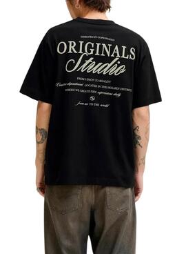 T-Shirt Jack and Jones Norrebro schwarz für Herren.