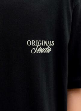 T-Shirt Jack and Jones Norrebro schwarz für Herren.