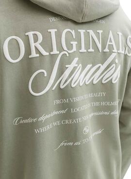 Sweatshirt Jack and Jones Norrebro in Grün für Männer.