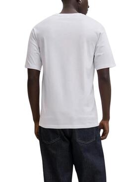 T-Shirt Jack and Jones Corp weiß für Herren