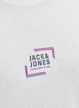 T-Shirt Jack and Jones Corp weiß für Herren