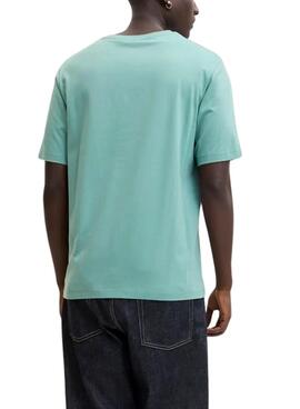 T-Shirt Jack and Jones Corp türkisblau für Herren