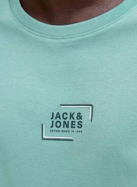 T-Shirt Jack and Jones Corp türkisblau für Herren
