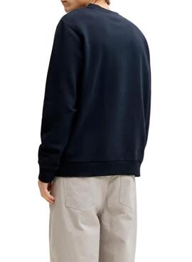 Sweatshirt Jack and Jones Frank in navy blue for Herren.