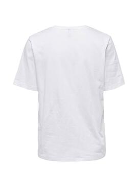 T-Shirt Only Sandy Weiß Damen