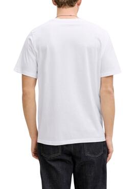 T-Shirt Jack and Jones Frank weiß für Herren