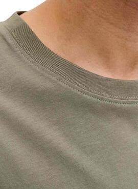 T-Shirt Jack and Jones Frank in Grün für Herren.