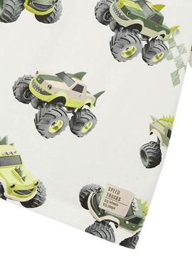 T-Shirt Mayoral Autos weiß für Jungen