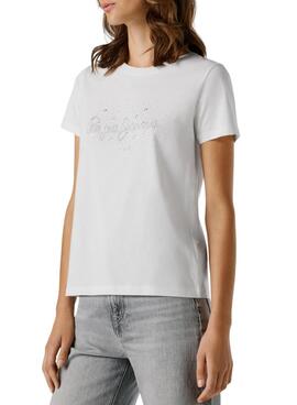 T-Shirt Pepe Jeans Brady weiß für Damen