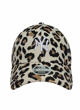 Kappe New Era Midi New York Yankees 9FORTY Leopardenmuster für Damen