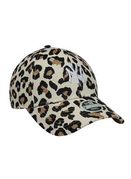 Kappe New Era Midi New York Yankees 9FORTY Leopardenmuster für Damen