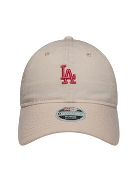 Kappe New Era Washed Mini LA Dodgers 9TWENTY beige für Damen