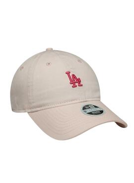 Kappe New Era Washed Mini LA Dodgers 9TWENTY beige für Damen
