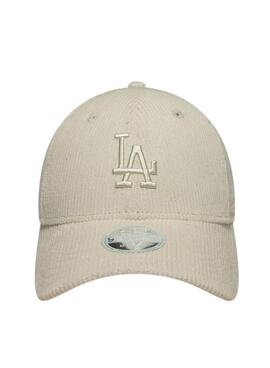 Kappe New Era Cord New York Yankees 9FORTY beige für Damen