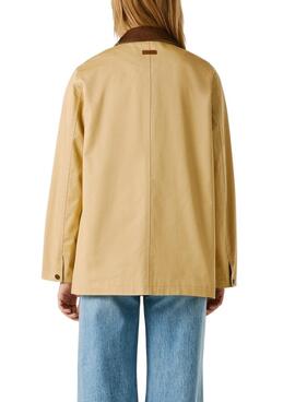 Jacke Pepe Jeans Flory beige für Damen