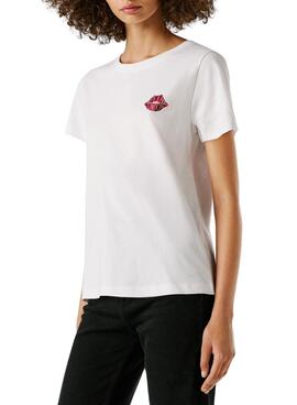 T-Shirt Pepe Jeans Brule weiß für Damen.