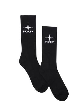 Socken Project x Paris Polaris in Schwarz-Weiß für Herren.