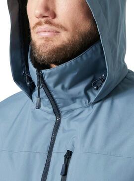 Jacke Helly Hansen Crew Midlayer blau mit Kapuze