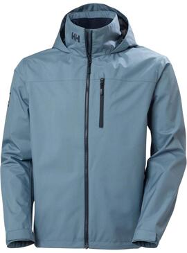 Jacke Helly Hansen Crew Midlayer blau mit Kapuze