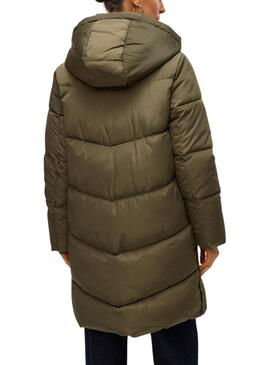 Steppmantel Vila Halsey in Grün für Damen.