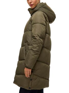 Steppmantel Vila Halsey in Grün für Damen.