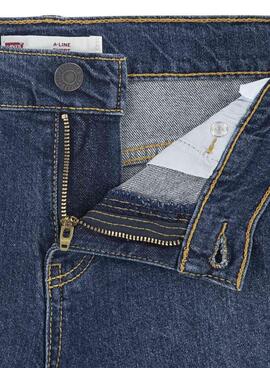 Kurze Levis A-Linie dunkelblaue für Mädchen.