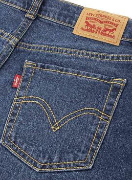 Kurze Levis A-Linie dunkelblaue für Mädchen.