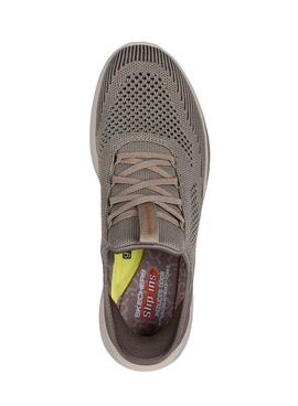 Turnschuhe Skechers Slade Quinto grau für Herren